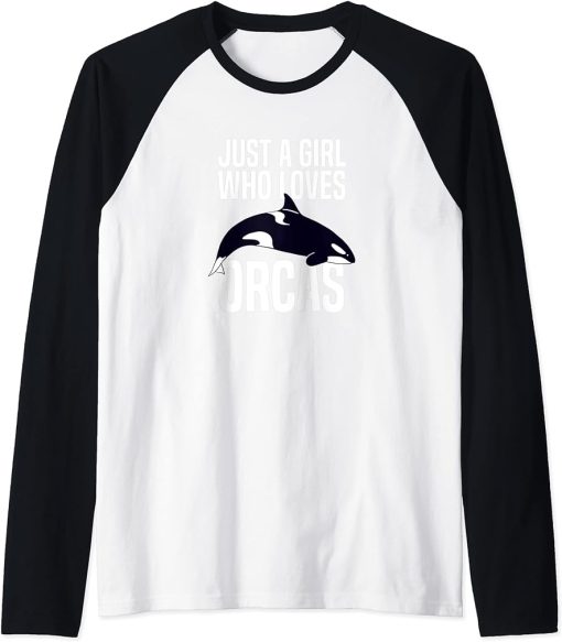 Orca vintage whale marine animal killer whale killer whale Raglan Baseball Tee