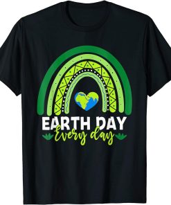 Earth Day Shirt Teacher Earth Day Everyday Rainbow Earth Day T-Shirt