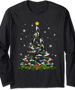 Orca Killer Whale Ornament Christmas Tree Long Sleeve T-Shirt